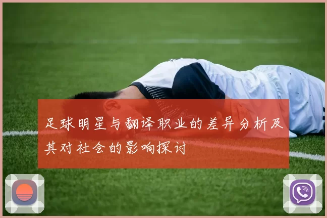 足球明星与翻译职业的差异分析及其对社会的影响探讨