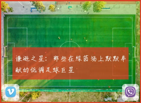谦逊之星：那些在绿茵场上默默奉献的低调足球巨星
